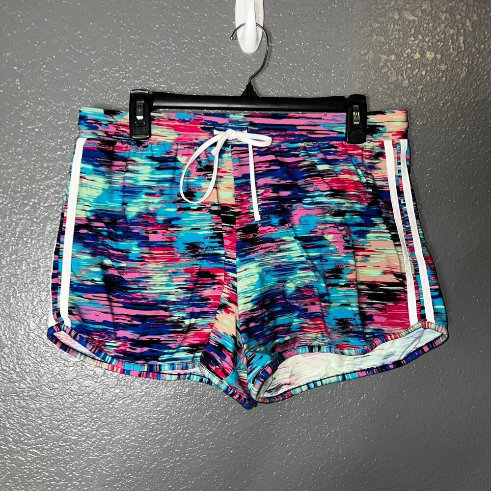 Women’s Multicolor Athletic Shorts XL Running Workout Drawstring